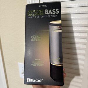 Vibe core bass wireless led speaker NEW in box